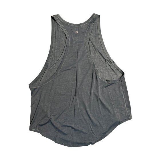 Lululemon Plank To Pike Tank Blue Charcoal Size 14 Relaxed Fit High Stretch - Picture 2 of 2